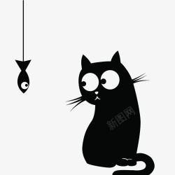 楚楚可爱卡通萌萌的小猫咪和小老鼠的PS图标高清图片