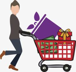 购物袋logo家庭购物图标高清图片