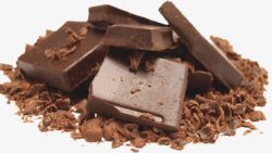 巧克力块和碎末素材