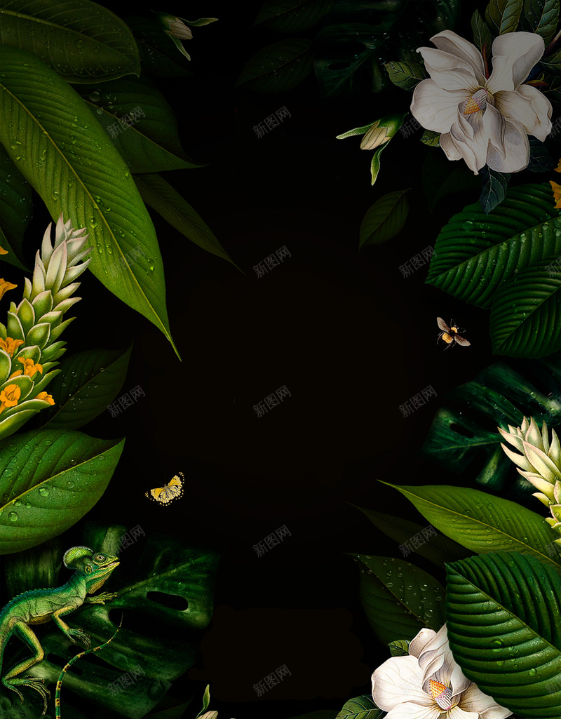 绿色树叶创意森林树林花朵鲜花背景psd设计背景_新图网 https://ixintu.com 创意 树叶 树林 森林 素材 绿色 背景 花朵 鲜花