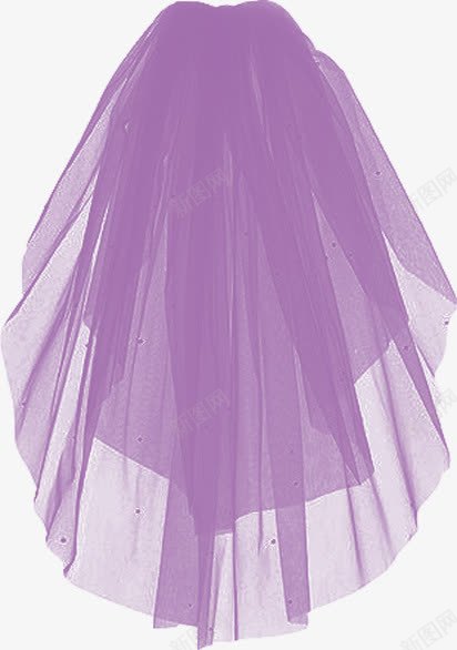 紫色婚礼头纱png免抠素材_新图网 https://ixintu.com 婚礼 紫色
