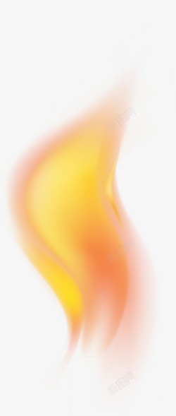 橙色火焰橙色曲线火焰高清图片