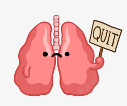 关注肺健康公益素材