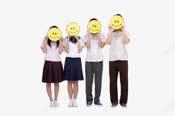 四个学生png免抠素材_新图网 https://ixintu.com 四个学生 女孩 学生 海报 男孩 笑脸 详情页 高中生