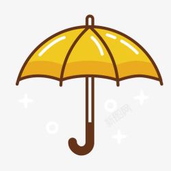 雨伞设计源稿黄色雨伞高清图片