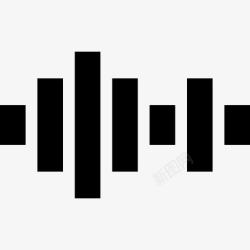音频播放器声音酒吧图标高清图片