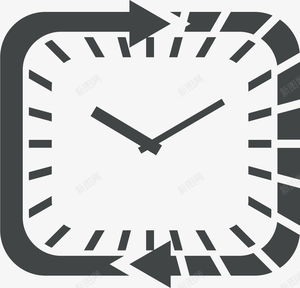 时钟刻度图标png_新图网 https://ixintu.com 回旋箭头 图标 时钟 时钟刻度 时间 钟表 顺时针 顺时针箭头
