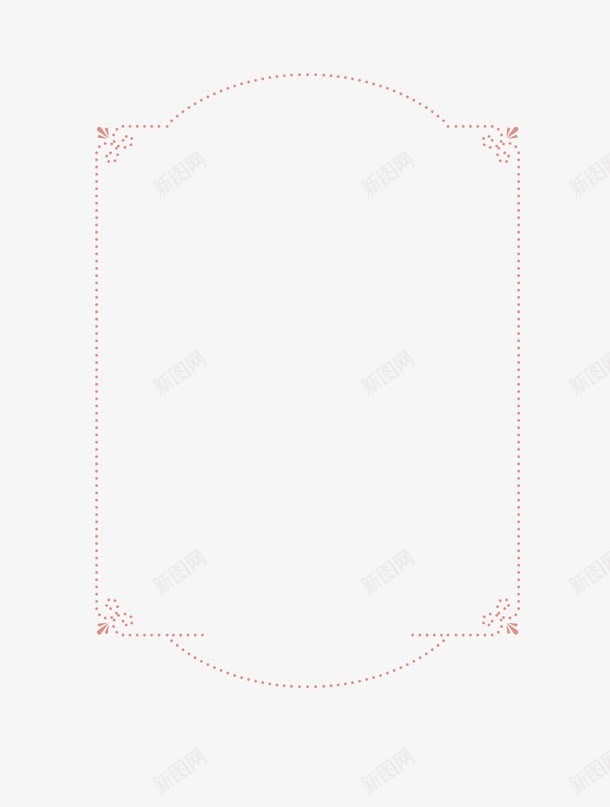 手绘粉色边框png免抠素材_新图网 https://ixintu.com 小清新边框 文案背景 淡粉边框 粉色 线条 边框