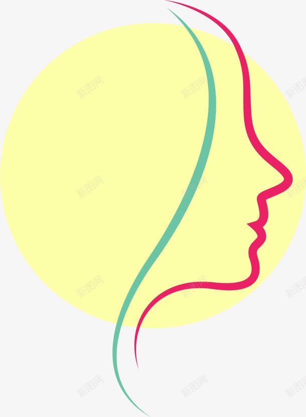 女性柔美线条图标png_新图网 https://ixintu.com logo设计 pclogo 人物侧脸 化妆 女性侧脸 女性柔美线条 美容logo设计 美容美妆 黄色图标