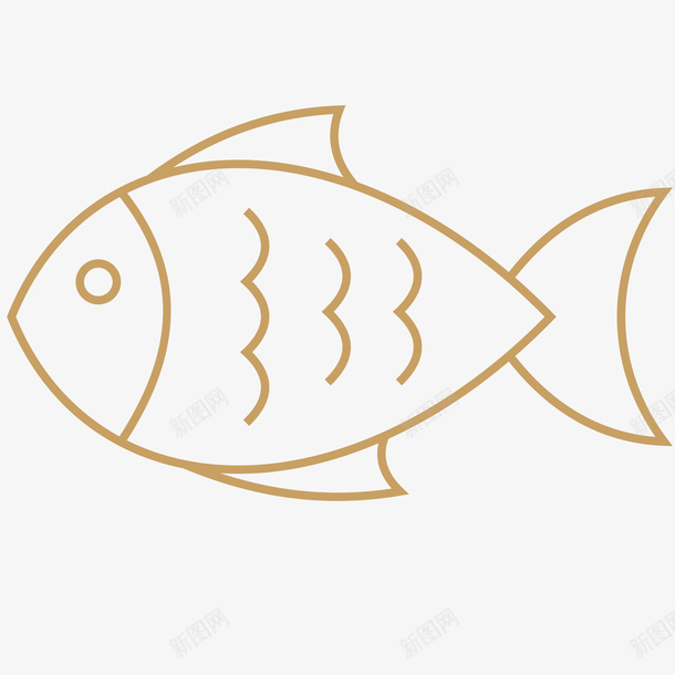 鱼矢量图图标ai_新图网 https://ixintu.com 图标 标志 标志设计辅助图形 矢量鱼 矢量鱼免抠PNG 鱼 矢量图