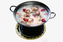 汤煲汤锅羊肉汤餐饮美食高清图片