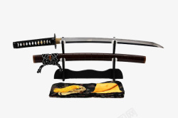 日本武士日本复古写实武士刀高清图片
