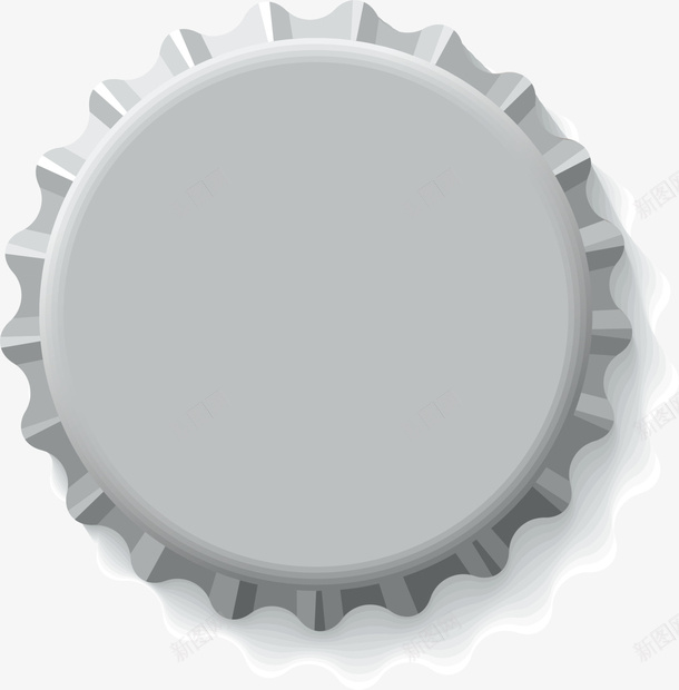 灰色简约瓶盖png免抠素材_新图网 https://ixintu.com 啤酒盖 徽章 灰色瓶盖 简约盖子 简约盖章 装饰图案