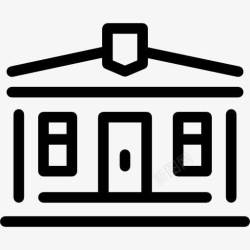 大学房子学生宿舍图标高清图片