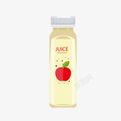苹果字母一瓶子饮料高清图片