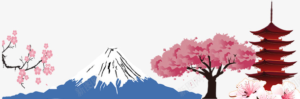卡通手绘日本富士山旅行psd免抠素材_新图网 https://ixintu.com 亲子时间 卡通 卡通亲子旅行一家人 卡通手绘日本富士山旅行 富士山 手绘 旅行 日本 简笔画山 美丽的富士山