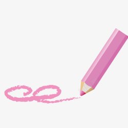 红紫水粉蜡笔笔触素材