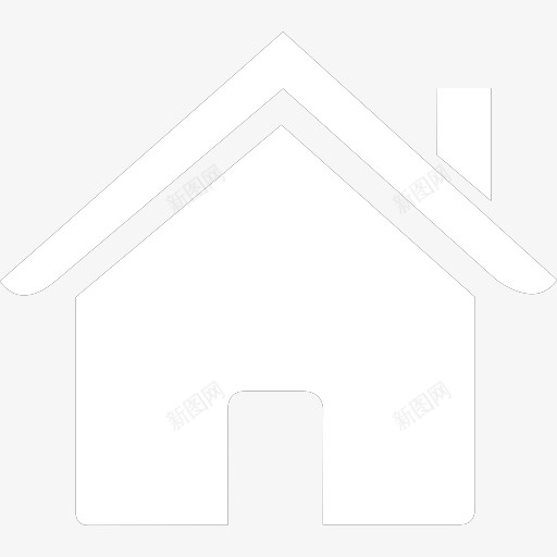白色房子抠图图标png_新图网 https://ixintu.com 地址标记 房子 房子抠图 房子素材 白色房子