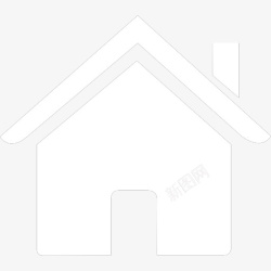 地址白色白色房子抠图图标高清图片
