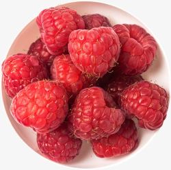 红色树莓新鲜水果高清图片