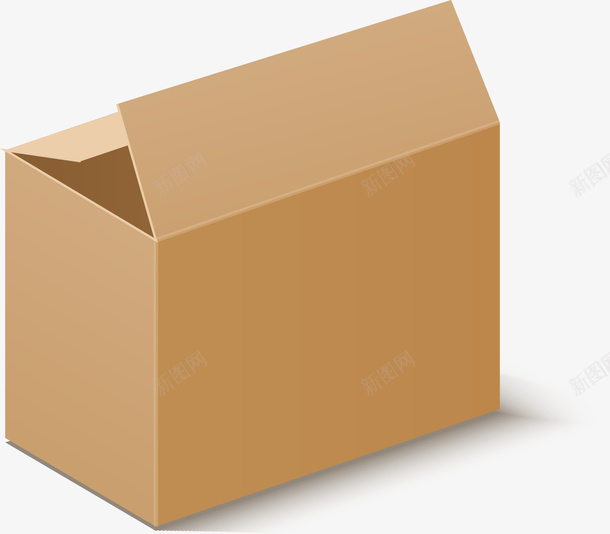 褐色卡通纸盒png免抠素材_新图网 https://ixintu.com 卡通箱子 快递 物流 箱子 纸箱 装饰图案 褐色纸盒