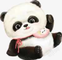 国宝大熊猫玩偶布娃娃素材