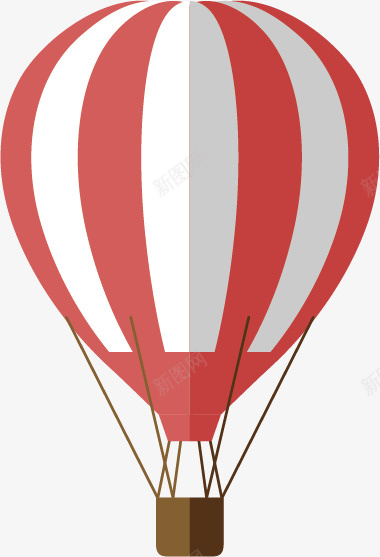 卡通红色热气球png免抠素材_新图网 https://ixintu.com 卡通热气球 卡通素材 热气球 空气球 红色热气球 装饰卡通装饰素材