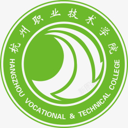杭州图标杭州职业技术学院logo矢量图图标高清图片