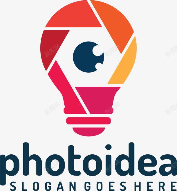 创意摄影公司ogo图标png_新图网 https://ixintu.com 发光 图标icon 拍照 标识设计 照明 照明LOGO 相机