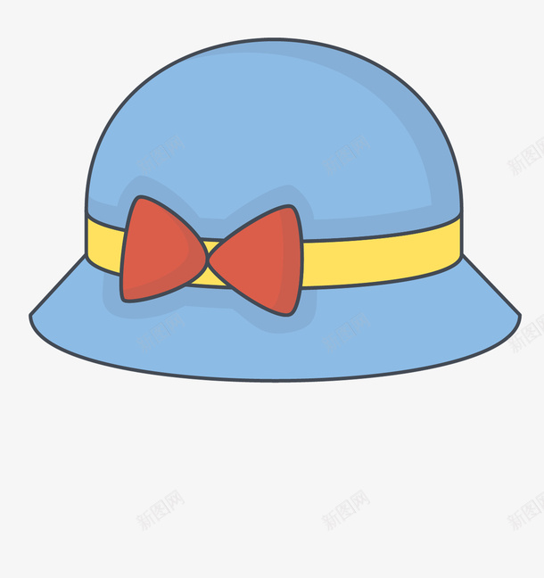 学生帽可爱服饰图标png_新图网 https://ixintu.com 令人喜欢 可爱 大方 小学生 小小的 简单 简洁 蓝色帽子 蝴蝶结 鞋帽服饰图标