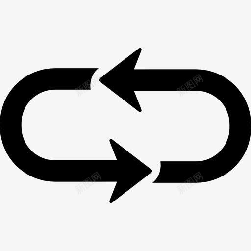 箭环图标png_新图网 https://ixintu.com 两曲线 基本程序 循环 循环几箭 箭头