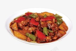 中国菜肴农家大盘鸡高清图片