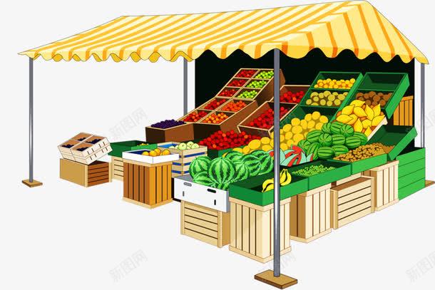 水果店png免抠素材_新图网 https://ixintu.com 创意 卡通 手绘 水果店 水果杂货铺