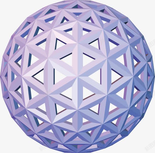 立体球体元素png免抠素材_新图网 https://ixintu.com 几何 圆球 球体 立体 紫色