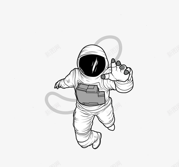 手绘风卡通宇航员图标png_新图网 https://ixintu.com 卡通宇航员 太空旅行 宇航员 手绘宇航员 手绘风 矢量png