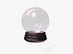 灯泡状水晶球实物素材