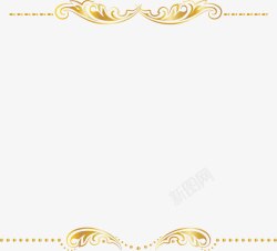 金色花藤的绘制金色花藤边框高清图片