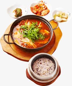 泡菜火锅1韩国辣汤火锅高清图片