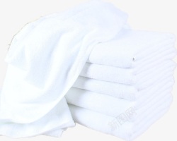 几条洁白的毛巾素材