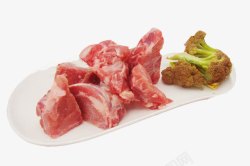 猪嵴骨肉美味食物制作高清图片