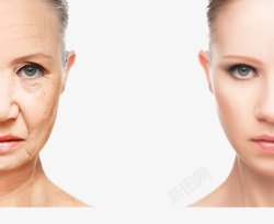 抗老女性护肤对比图高清图片