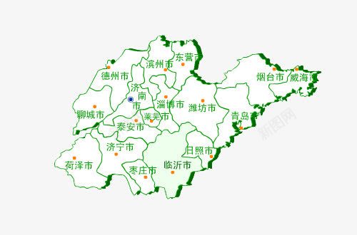 山东地图png免抠素材_新图网 https://ixintu.com 地图 山东 山东地图 建议地图