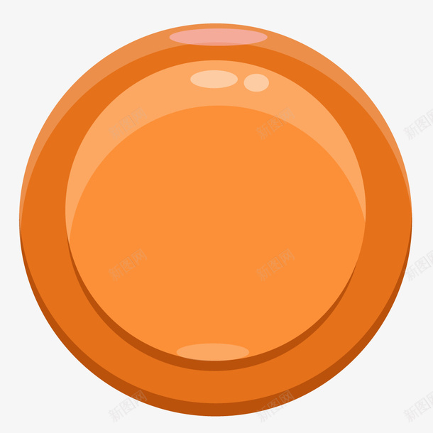 卡通游戏图标橙色按钮矢量图ai_新图网 https://ixintu.com 便签按钮 卡通 手绘按钮 按钮 橙色按钮 橙色的 水果 游戏图标 游戏按钮 游戏界面设计 界面UI 界面按钮 矢量图 立体感 简约的