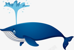 世界海洋日喷水的鲸鱼素材