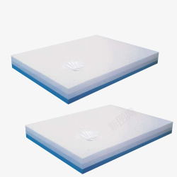 白色床家居白色的海绵床垫高清图片