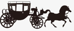 马拉车式欧洲贵族观光马车高清图片