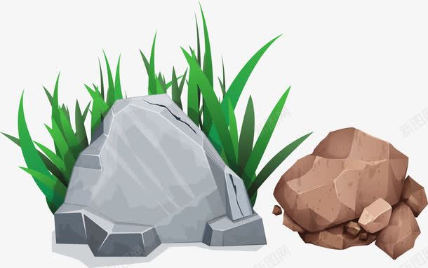 手绘石块石头岩石png免抠素材_新图网 https://ixintu.com 堆石块 岩石 岩石素材 矢量素材 石块 石头 石头矢量