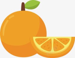 切瓣哈密瓜橙子水果高清图片