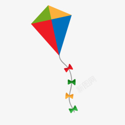 彩色的风筝矢量图素材