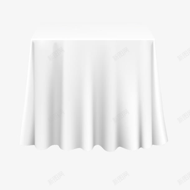 白布餐桌使用png免抠素材_新图网 https://ixintu.com 丝绸 家居百货 白布 质地 餐桌布